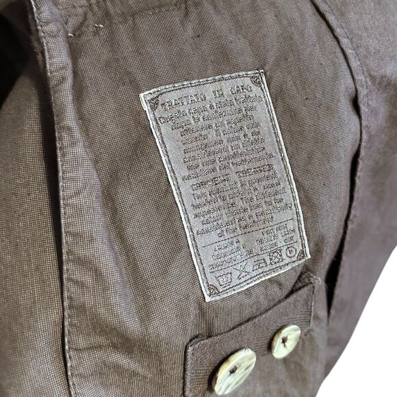 L.B.M 1911 Tailored Blazer Jacket Cotton Size 50R Large Brown - Picture 4 of 9